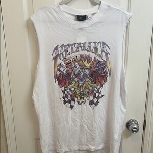 H&M White Graphic Tee